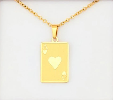 Ace of Hearts Necklace
