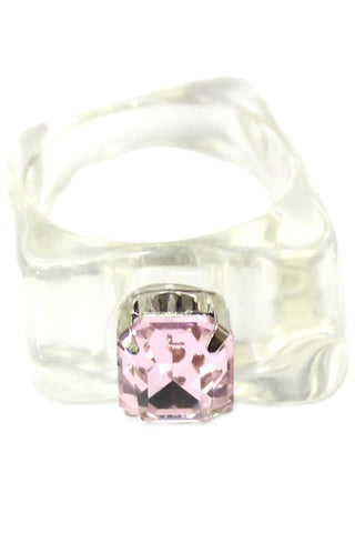 Chunky Pink Jewel Ring