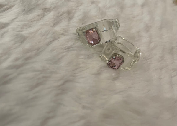 Chunky Pink Jewel Ring