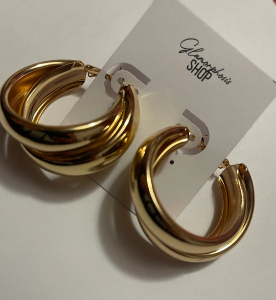 Gold Plated Hoops 