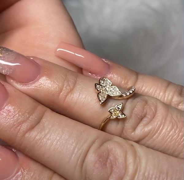 Duo Butterfly Ring