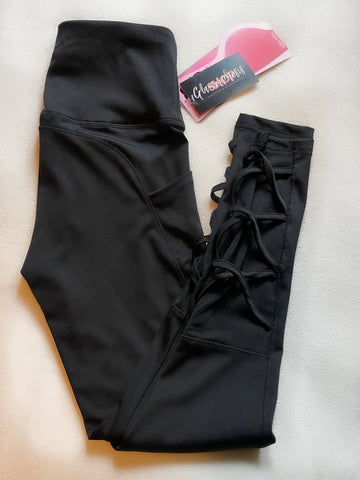 Crisscross Active Legging-Black
