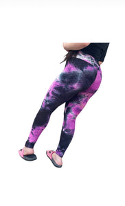 Purple Honeycomb Leggings